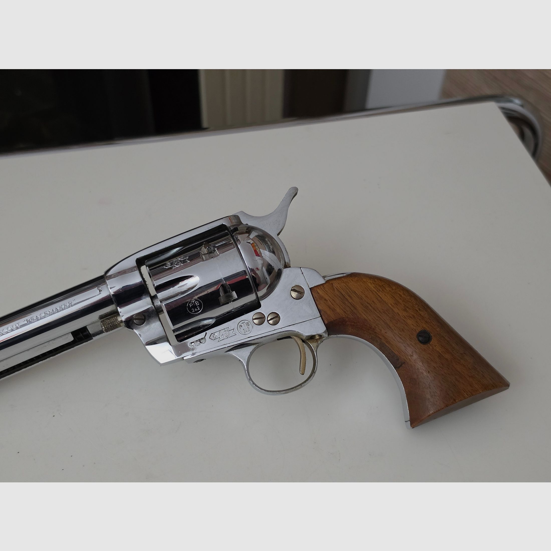 Revolver HS Texas Scout Peacemaker Mod. 121  PTB 242  9mm Knall