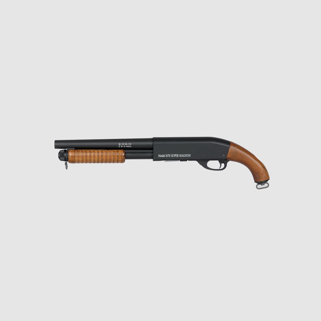 ST870 Pump Action Shotgun max. 0,5J Federdruck, Echtholz, Pistolengriffvariante