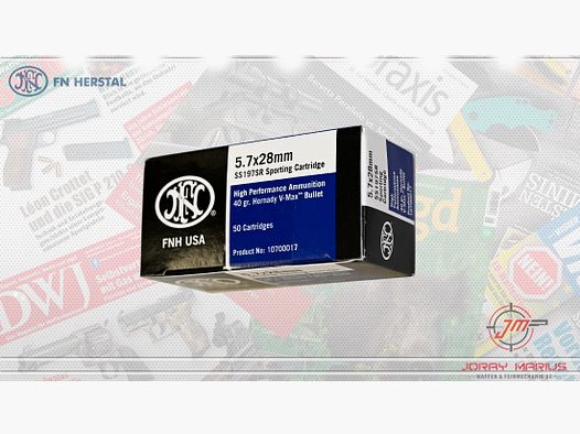 5.7×28 FN Herstal 40gr Hornady V-Max