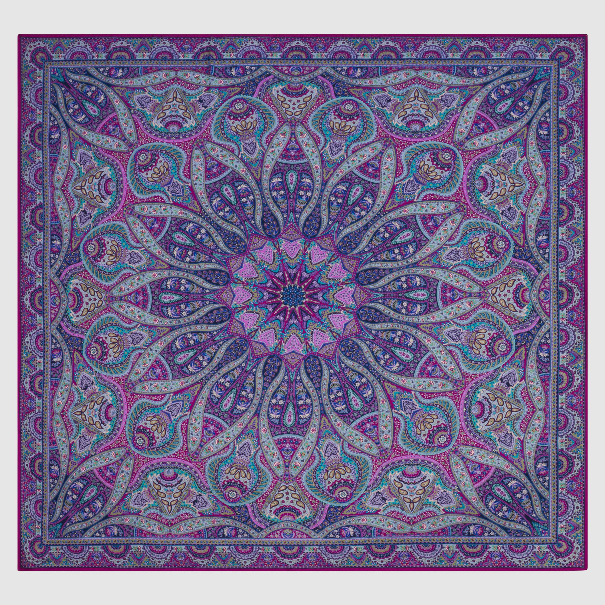 Tuch aus reiner Twillseide rolliert mit sandwashed – Finishing Fuchsia, Bild 2 von 3
