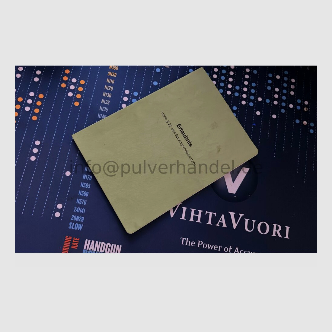 Böllerschein competenza per il permesso § 27. Certificato di polvere + polvere nera + certificato di polvere Bö, corso modulare corso di competenza con esame