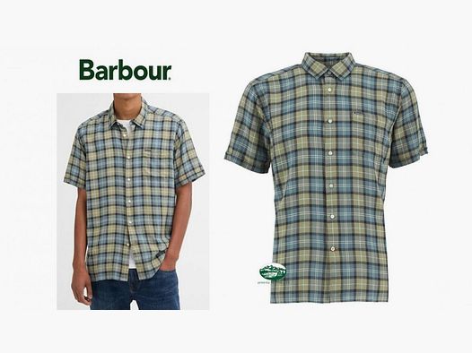 BARBOUR Camicia Midfield manica corta tartan summer
