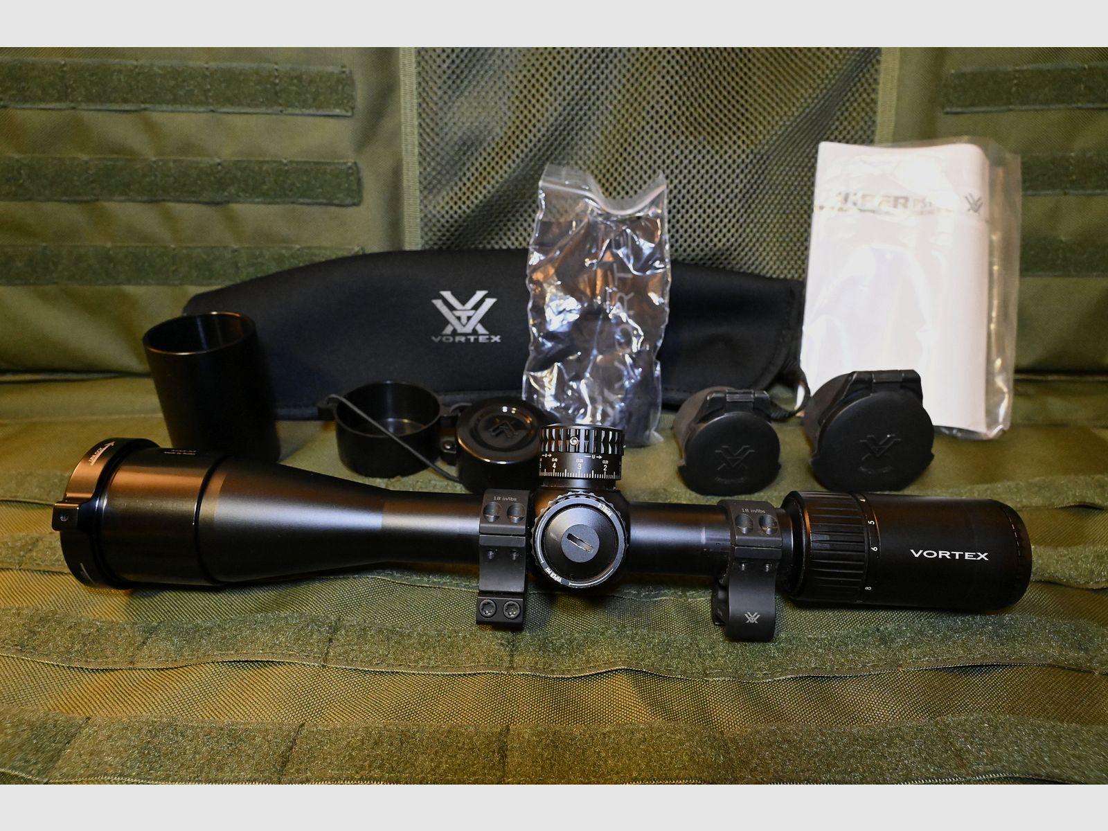 Vortex Viper PST Gen II 3-15x44 MRAD FFP EBR-7C - Komplettset
