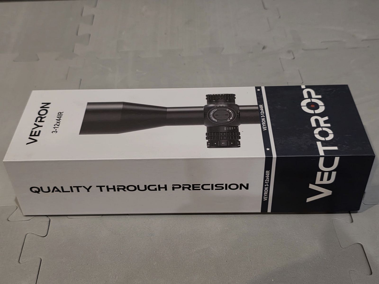 Celownik optyczny Vector Optics Veyron IR 3-12x44 SFP MPR-V10 z montażem na szynę Picatinny, np. do AEA Megalodon i innych.