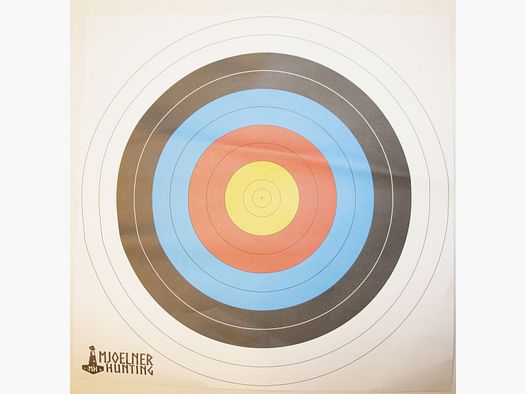Papierzielscheibe Zieltafel 40x40 cm 10er-Pack