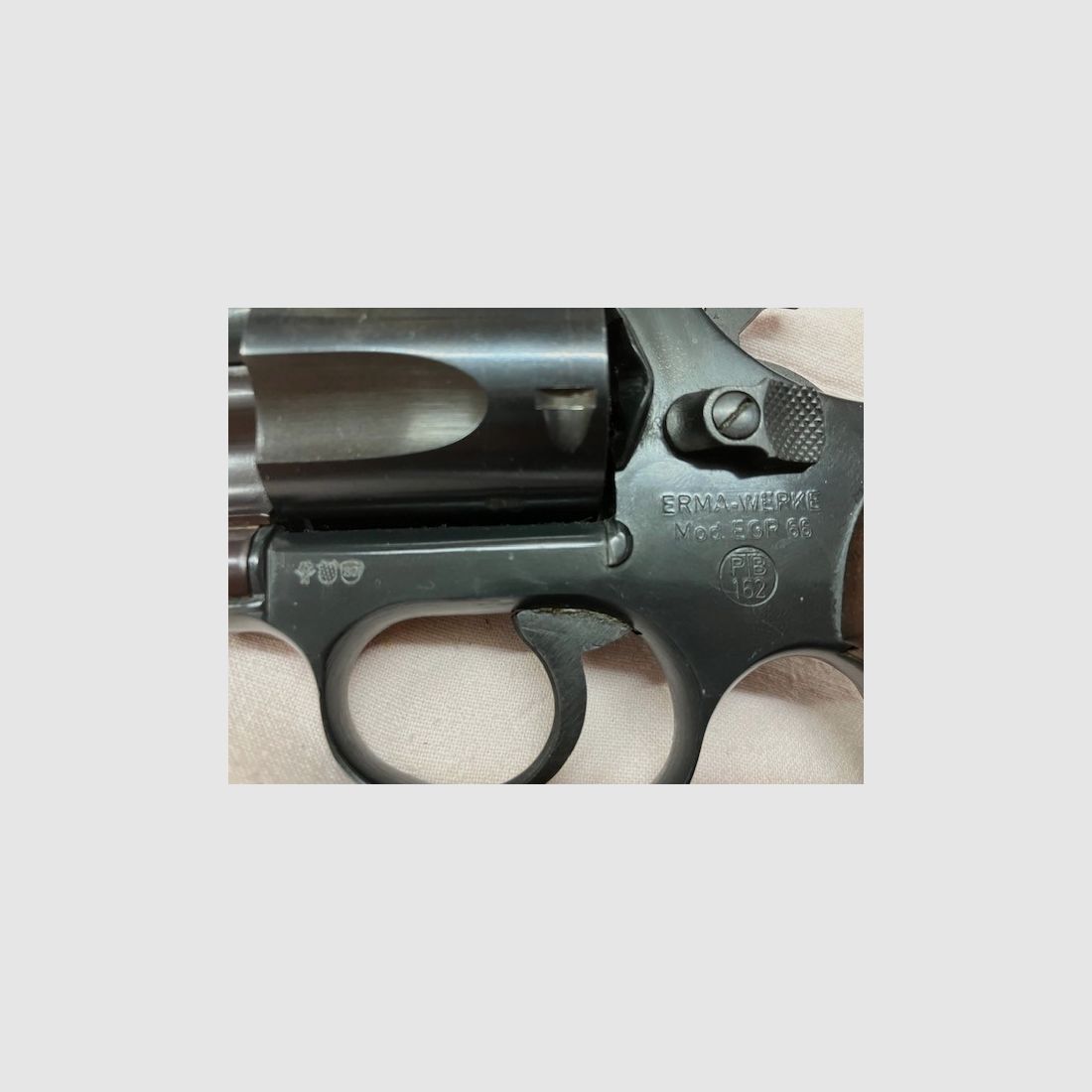 ERMA Revolver Modell EGR, Kaliber 9mm K, PTB Nr. 162