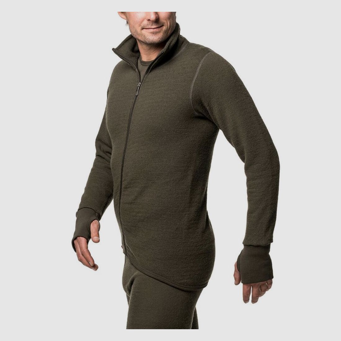 Woolpower Full Zip Jacke Grün S