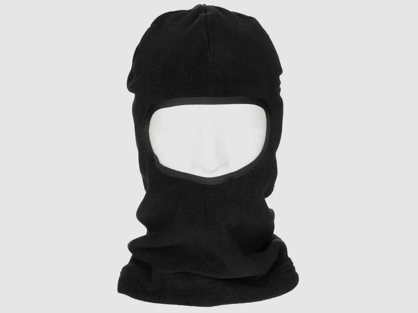 MFH Balaclava 1-Loch Polyester-Fleece schwarz