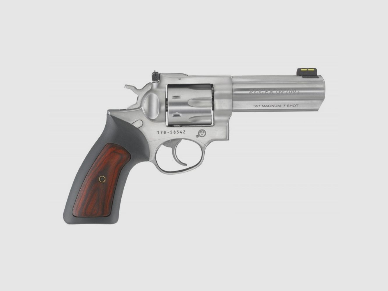 Ruger Revolver - DA, GP100, .357 Magnum, Satin Stainless, 4.20"
