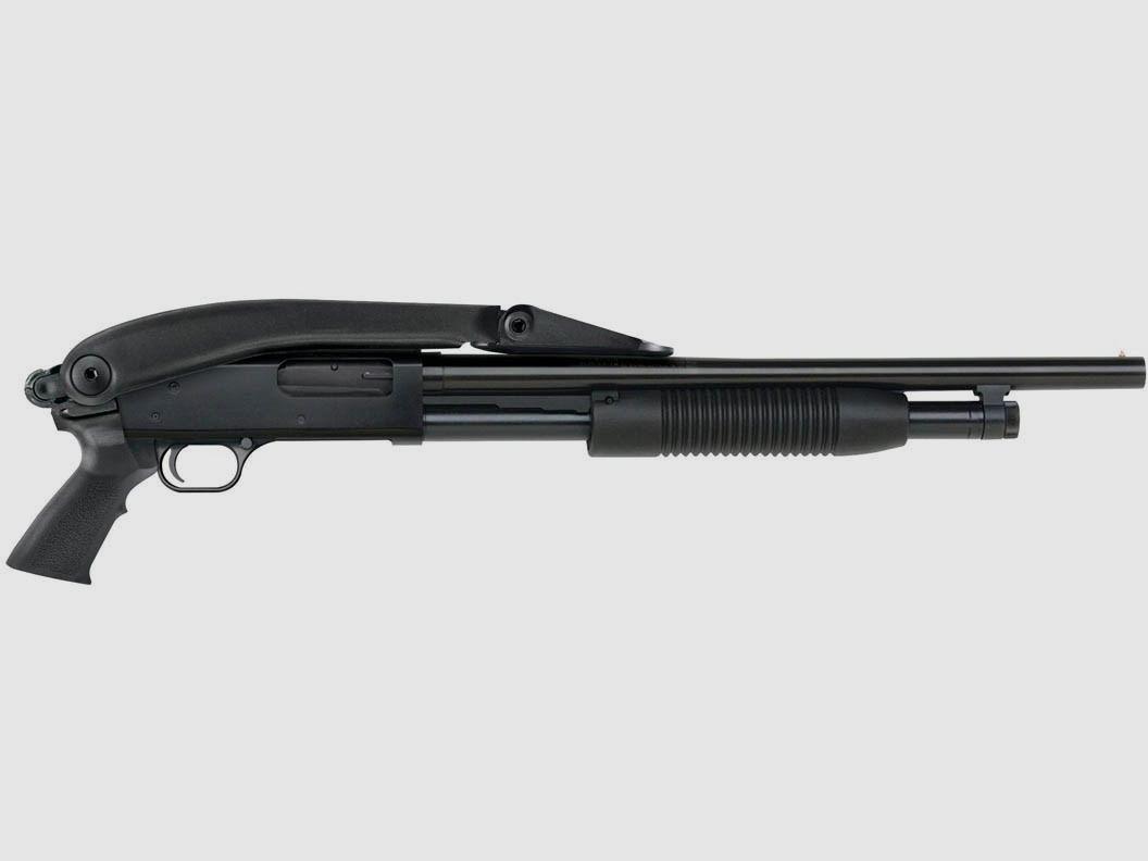 Vorderschaftrepetierflinte MOSSBERG Maverick 88 Security mit klappbarem Schaft – 12/76, Bild 5 von 5