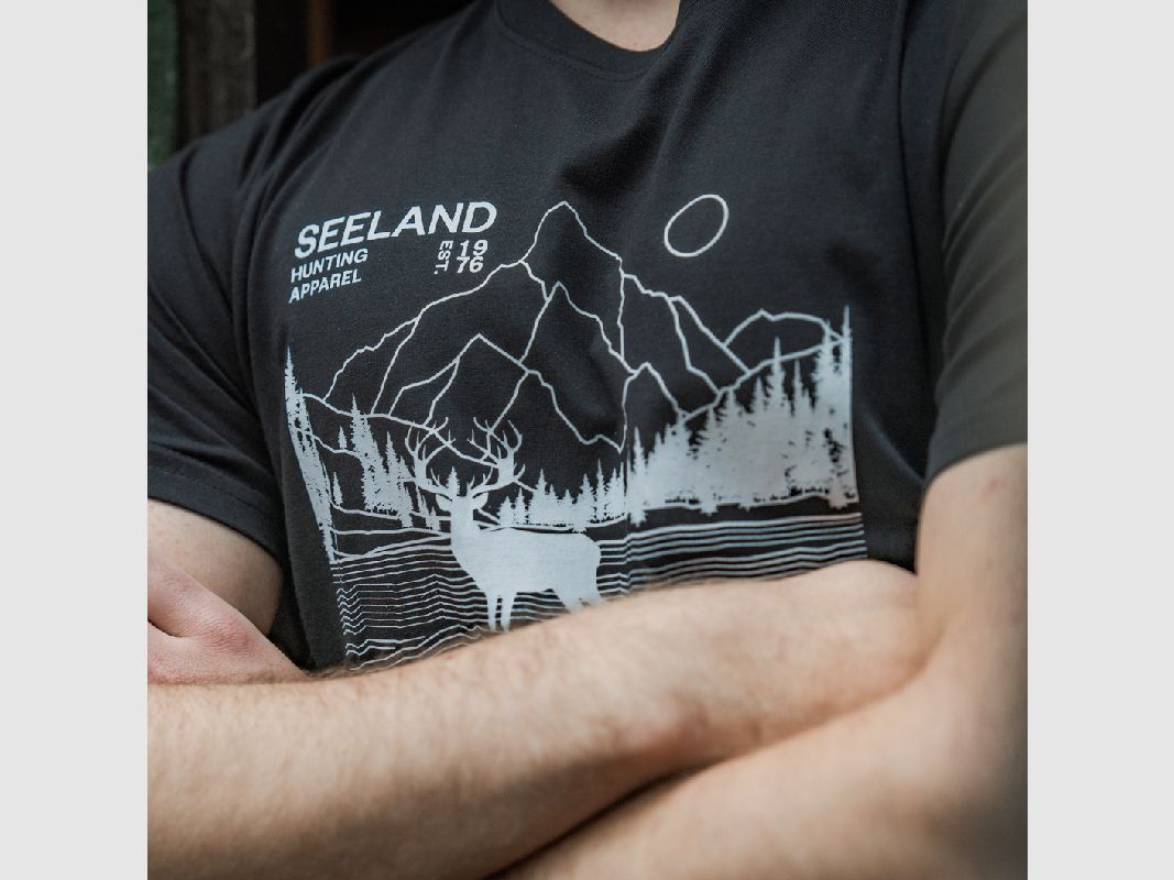 T-SHIRT SEELAND TERRITORY BLACK, zdjęcie 7 z 7