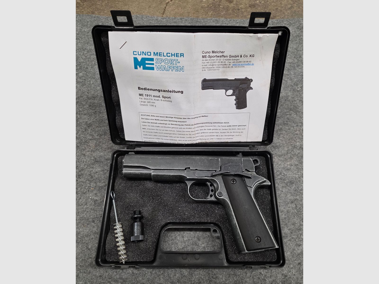 Colt ME 1911 Sport gebruikt Uiterlijk Kaliber 9mm PAK Schreckschuss SRS