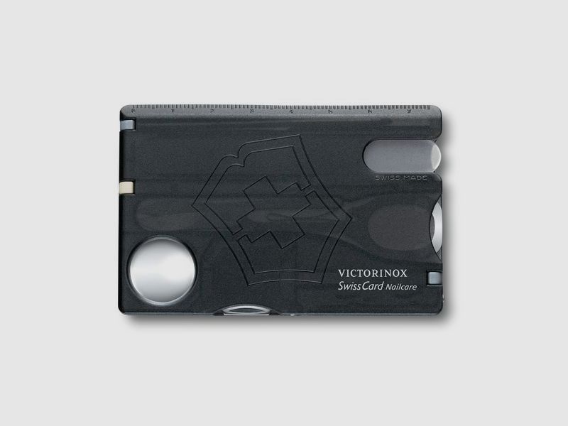 Victorinox SwissCard Nailcare Noir Transparent