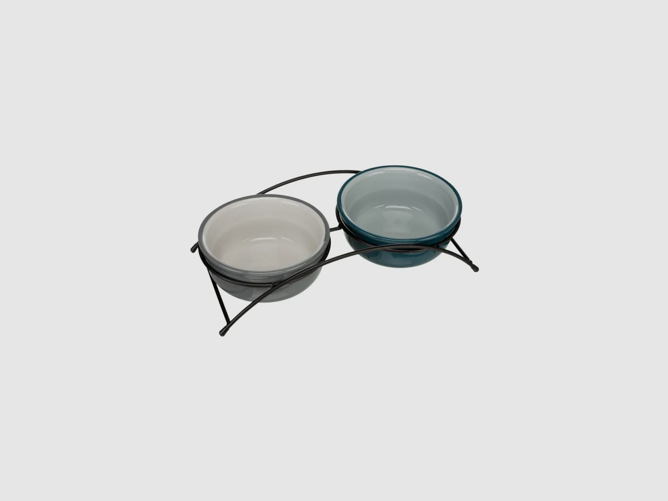 Eat on Feet bowl set 1.6L / Ø20 – Petrol/Light Petrol Grey/Light Grey