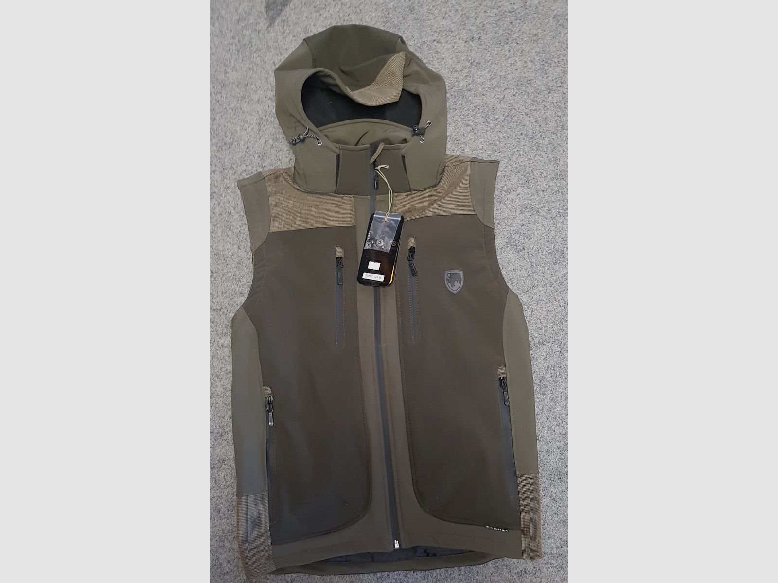 UNIVERS VEST MET CAPUCHON GROEN