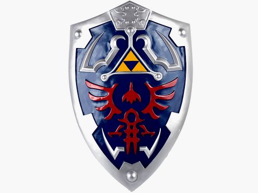 Zelda Schild mit Phoenix und Triforce Symbol