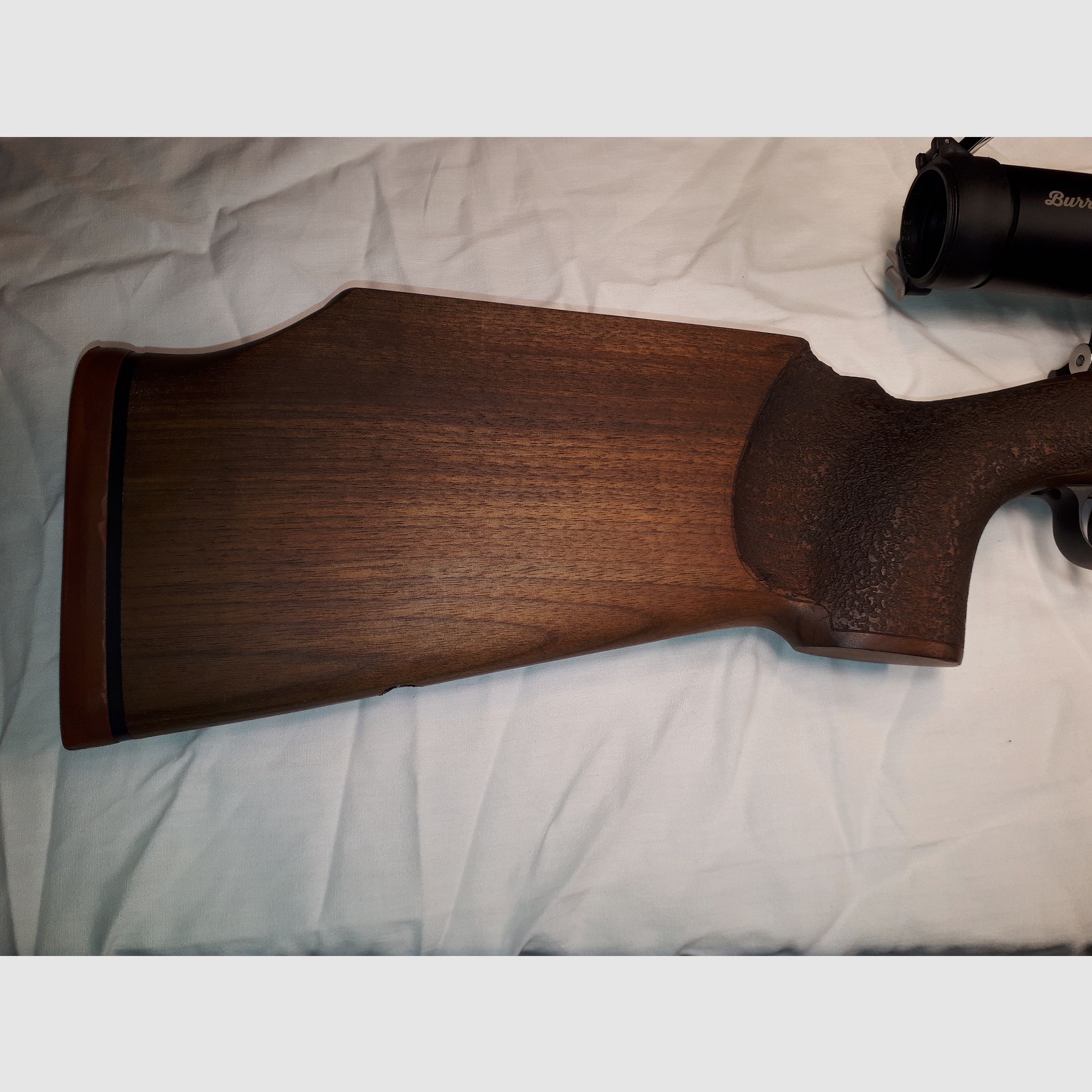 Musgrave field target rifle with scope and diopter.