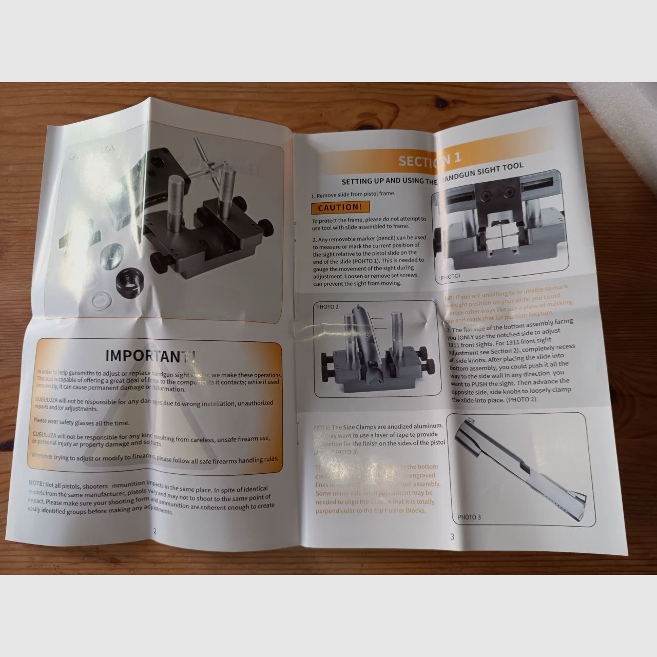 Guguluza Visierrücker Visierdrücker Pistole Handgun Sightpusher Tool