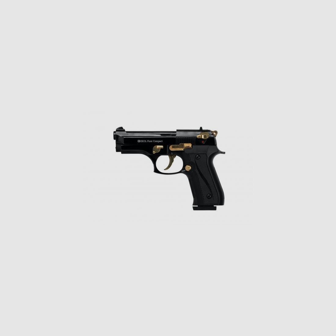 Ekol Compact Czarny-Złoty 9mm P.A.K. - Gaz-Sygnał