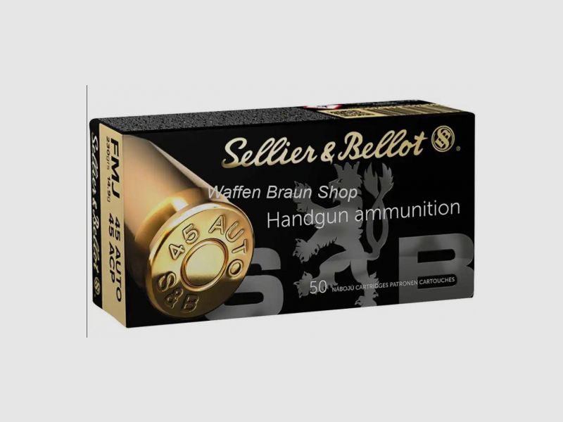 S+B .45ACP FMJ 230grs. 50pcs