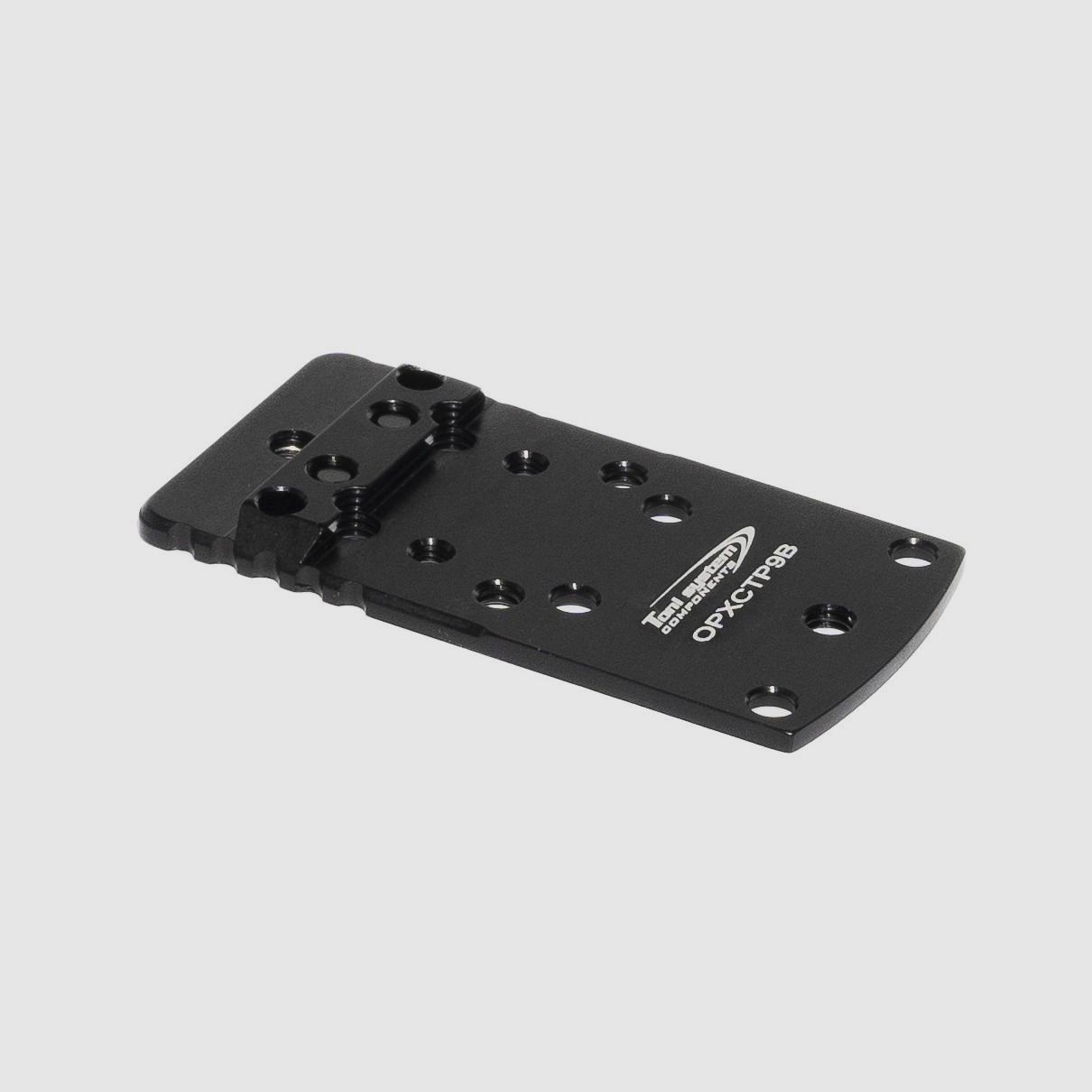 Schwalbenschwanz-Grundplatte für roten Punkt (Typ B) für Canik TP9 - TONI SYSTEM/Dovetail base plate for red dot (type B) for Canik TP9 - TONI SYSTEM  *   ITEM CODE   OPXCTP9B