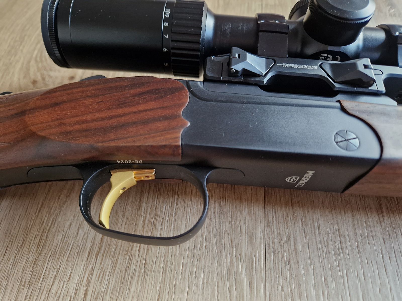 Offerta completa Merkel K5 Extreme calibro .308 Win (ottica inclusa montaggio, silenziatore e cinghia per fucile)