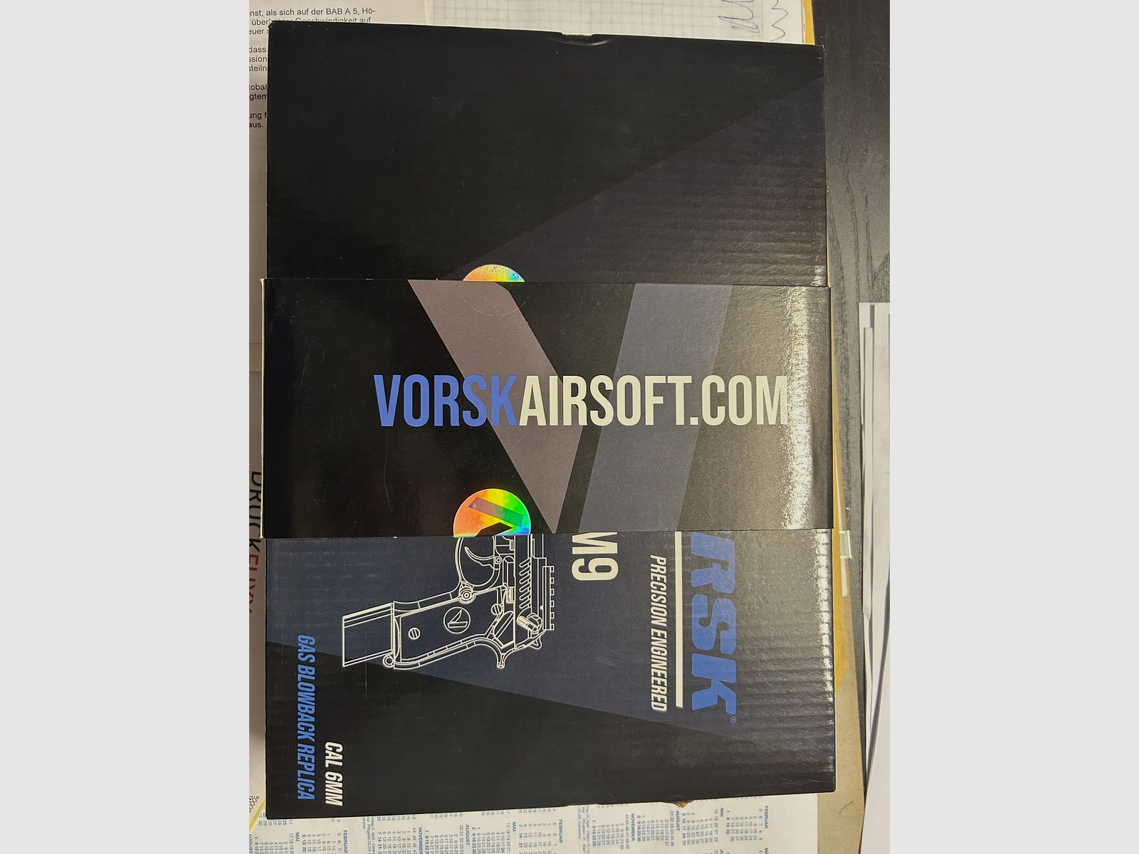 Vorsk VM9 Terre Sombre Airsoft GBB incl. Gaz 2x comme neuf