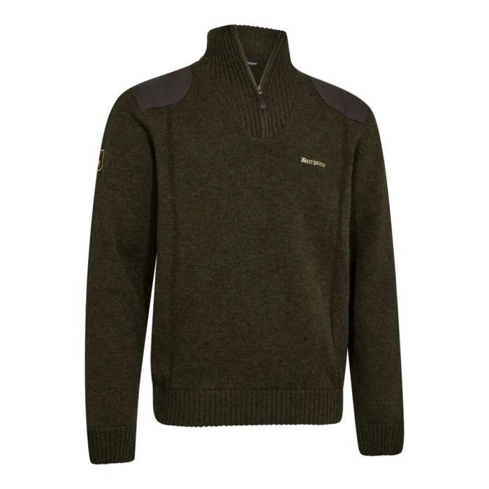 Sweter DEERHUNTER Finley 1/2-Zip Knit - Woodland Melange (8711-339)