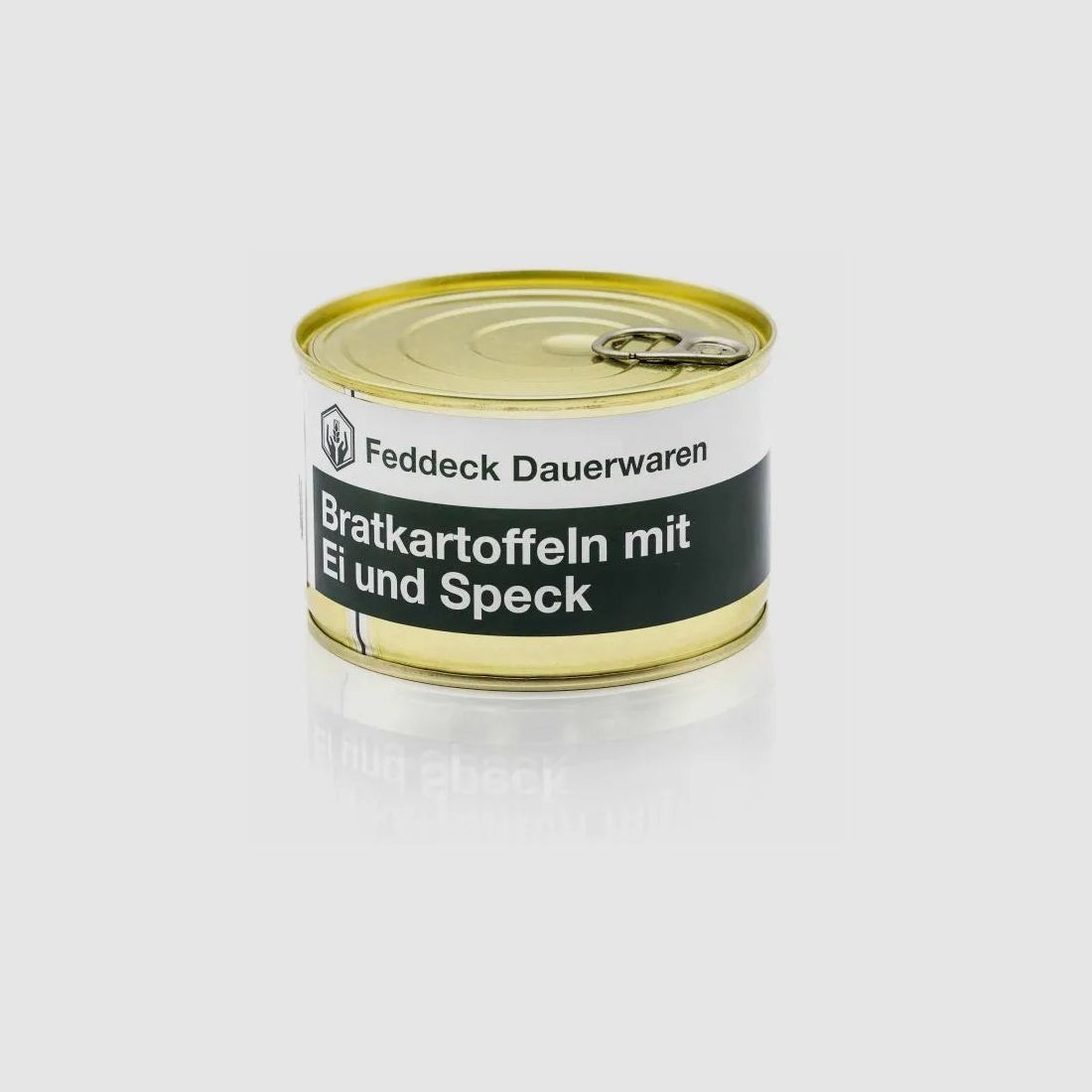 Feddeck Dauerwaren Fertiggericht Dose Bratkartoffeln mit Speck und Ei 400g