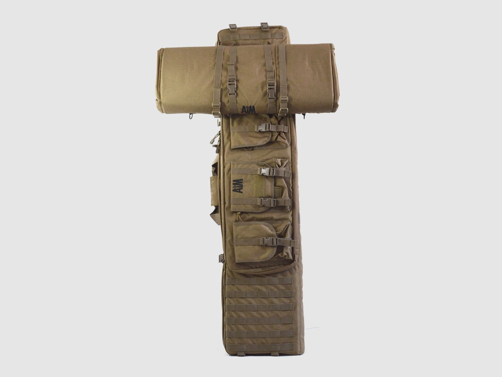 AIM 50 Scout Tactical Drag Bag – funda táctica para rifle – mochila para arma + esterilla – TAN, imagen 1 de 5
