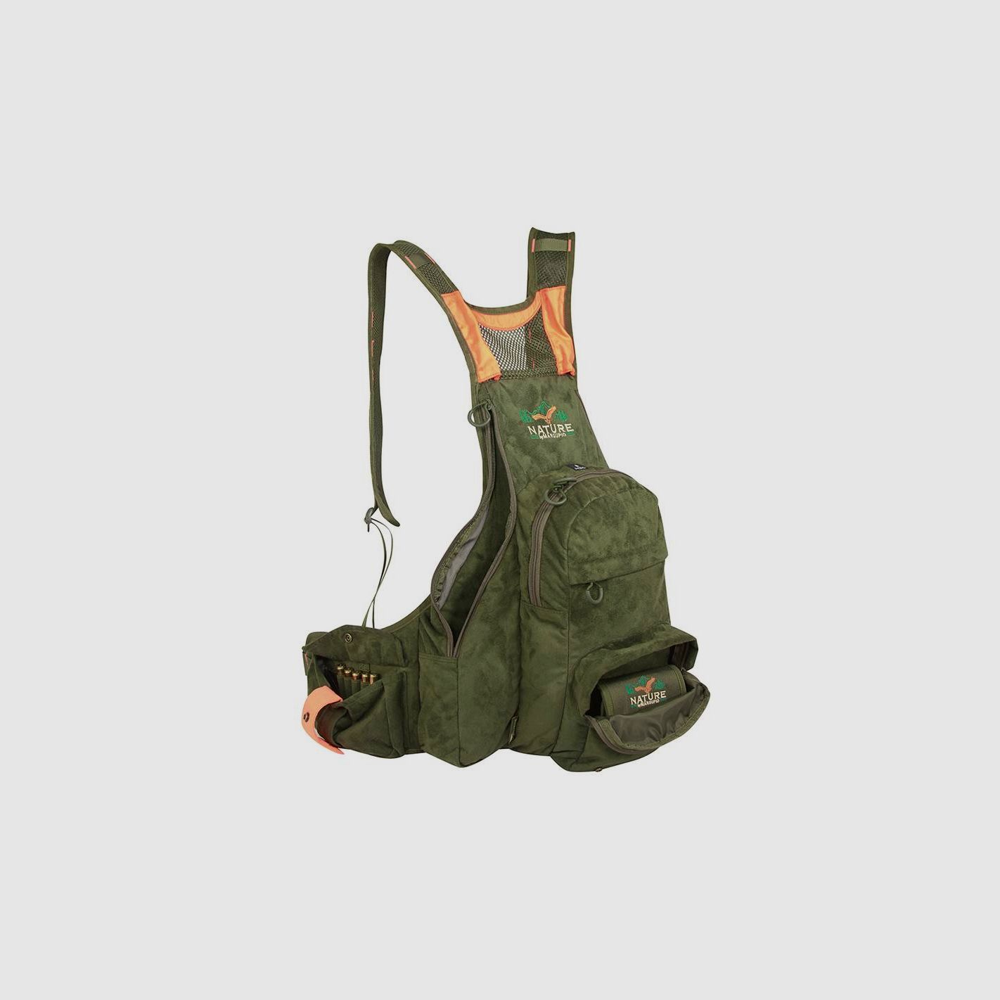 Jachtvest met rugzak Nature by Marsupio Suede Wild 24 liter, afbeelding 3 van 6