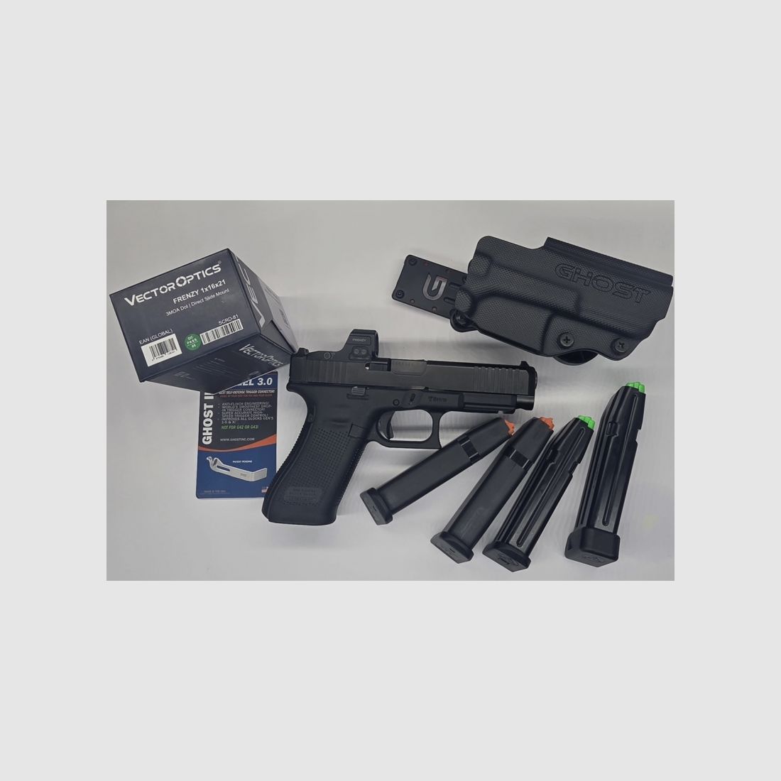 PACK PISTOLE GLOCK 47 MOS OPTICS IPSC VECTOR 3MOA, Bild 9 von 9