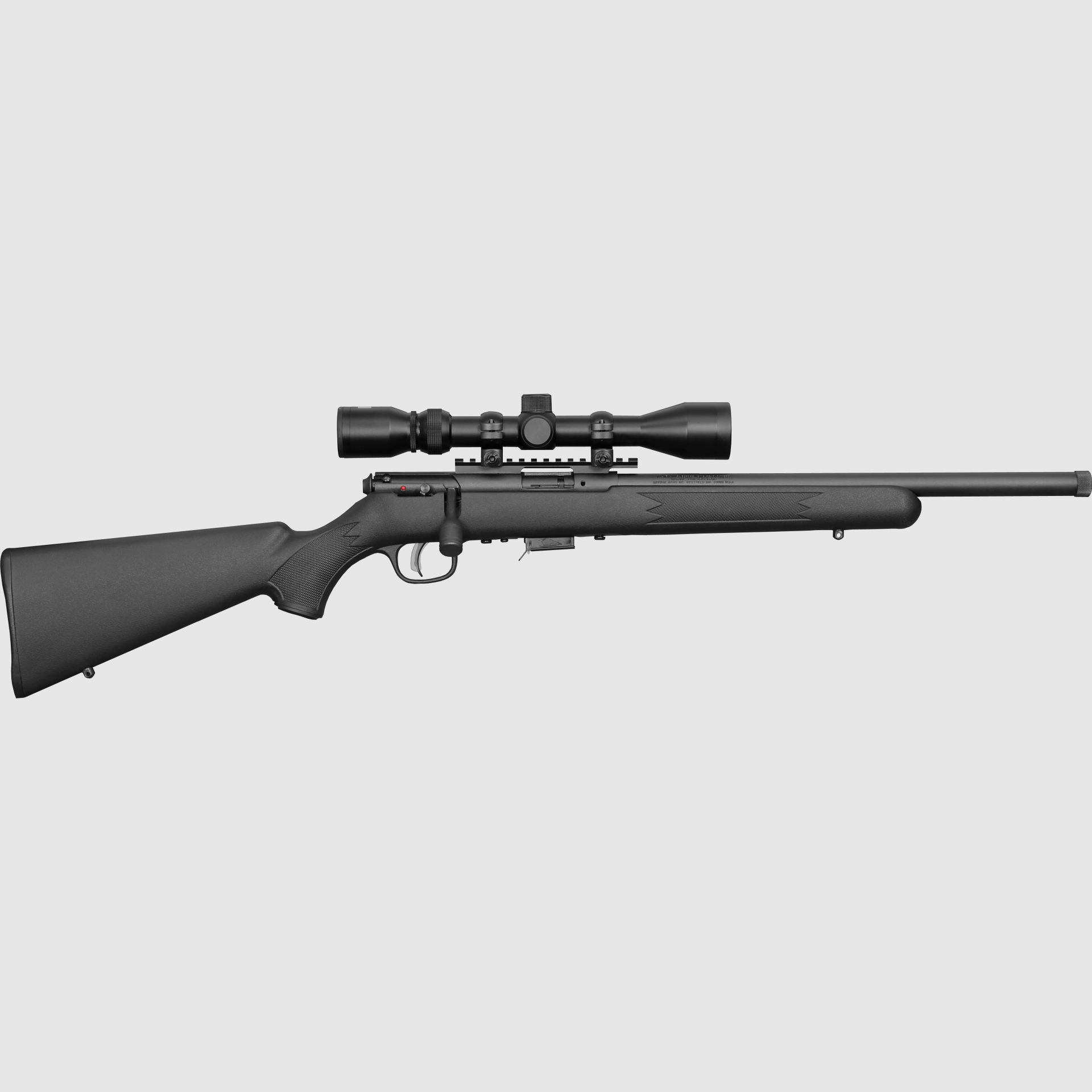 Savage Firearms 93R17 FVXP-SR .17 HMR 16,5"/42cm 1/2"x28 mit Weaver Zielfernrohr 3-9x40