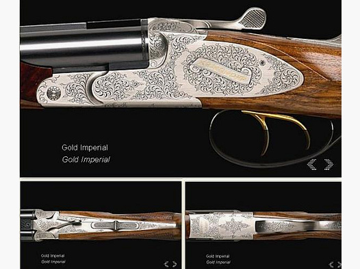 KRIEGHOFF Mehrpreis für Neuwaffe Gravur: Seitenplatte IV b Gold Imperial - nur f. Classic