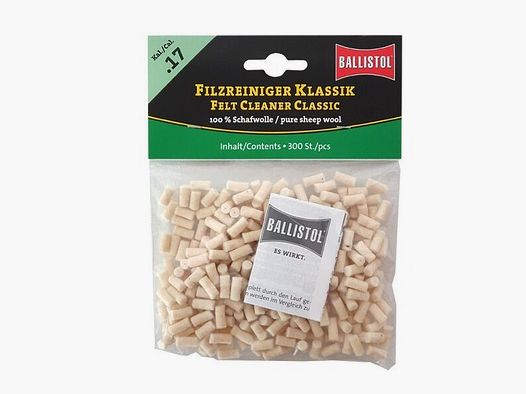 Ballistol Filzreiniger Klassik .17, .177, 4,5mm 300 Stück