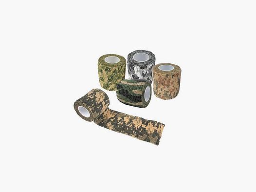 Cinta de camuflaje 5 rollos autoadhesiva