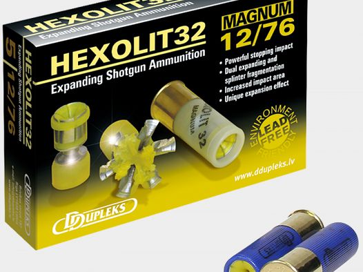 DDupleks Hexolit 32 12/76 495 grs Flintenlaufgeschoss