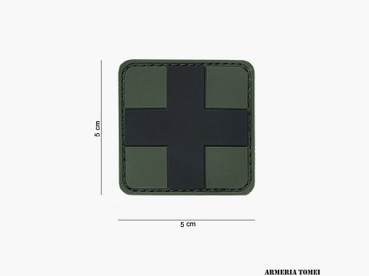 PATCH – 3D PVC BLACK CROSS #12013