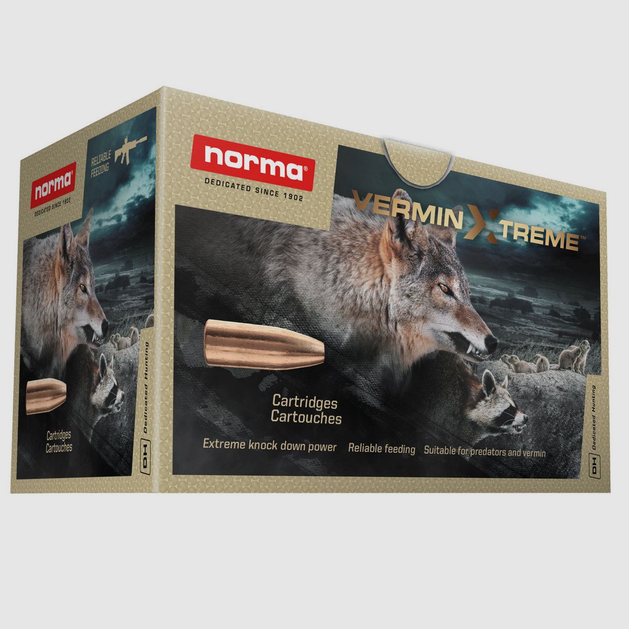 Cartuccia NORMA .243WIN 76GR VERMIN XTREME BTE 20