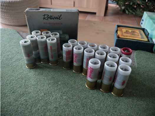 22 proyectiles de rifle Cal. 12