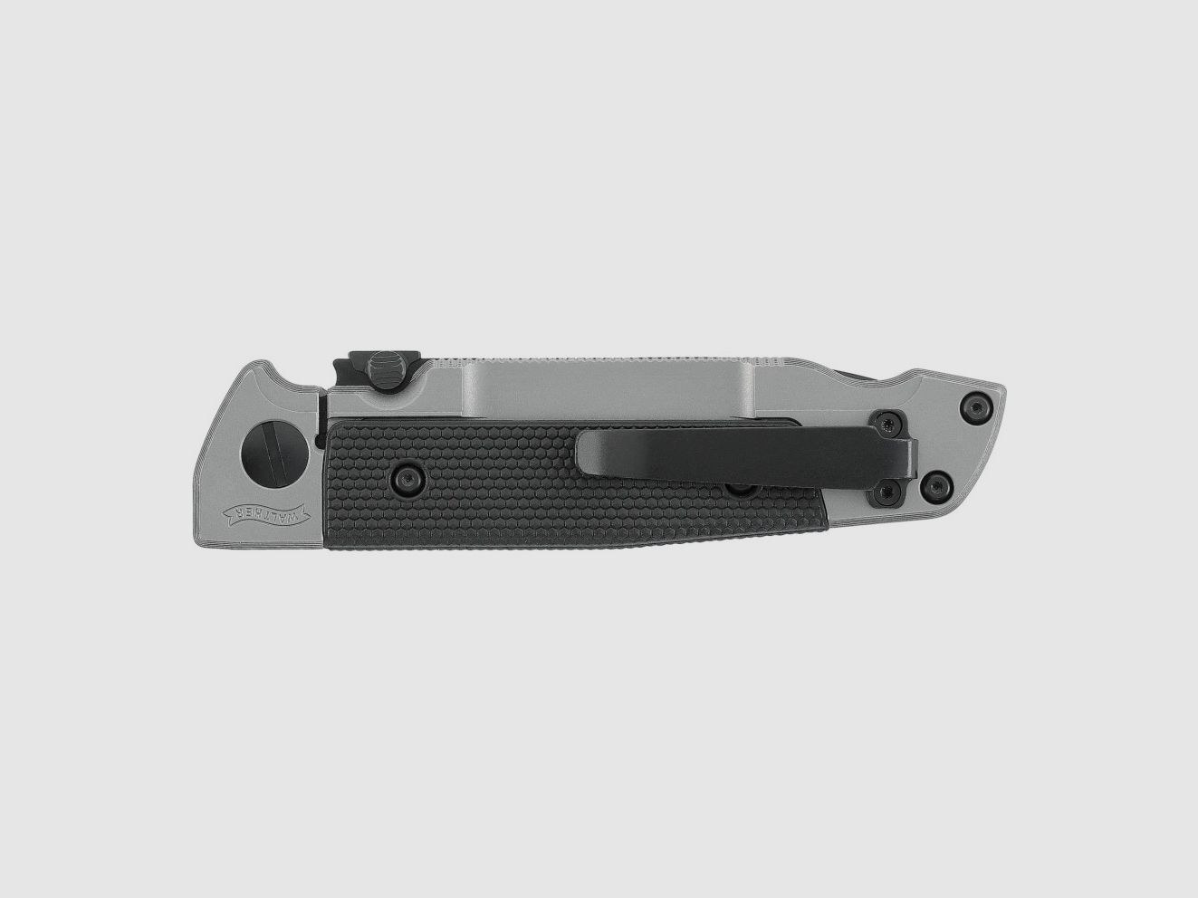 Klappmesser Walther Q5 Stahlrahmen - schwarz gezahnt, Bild 3 von 4