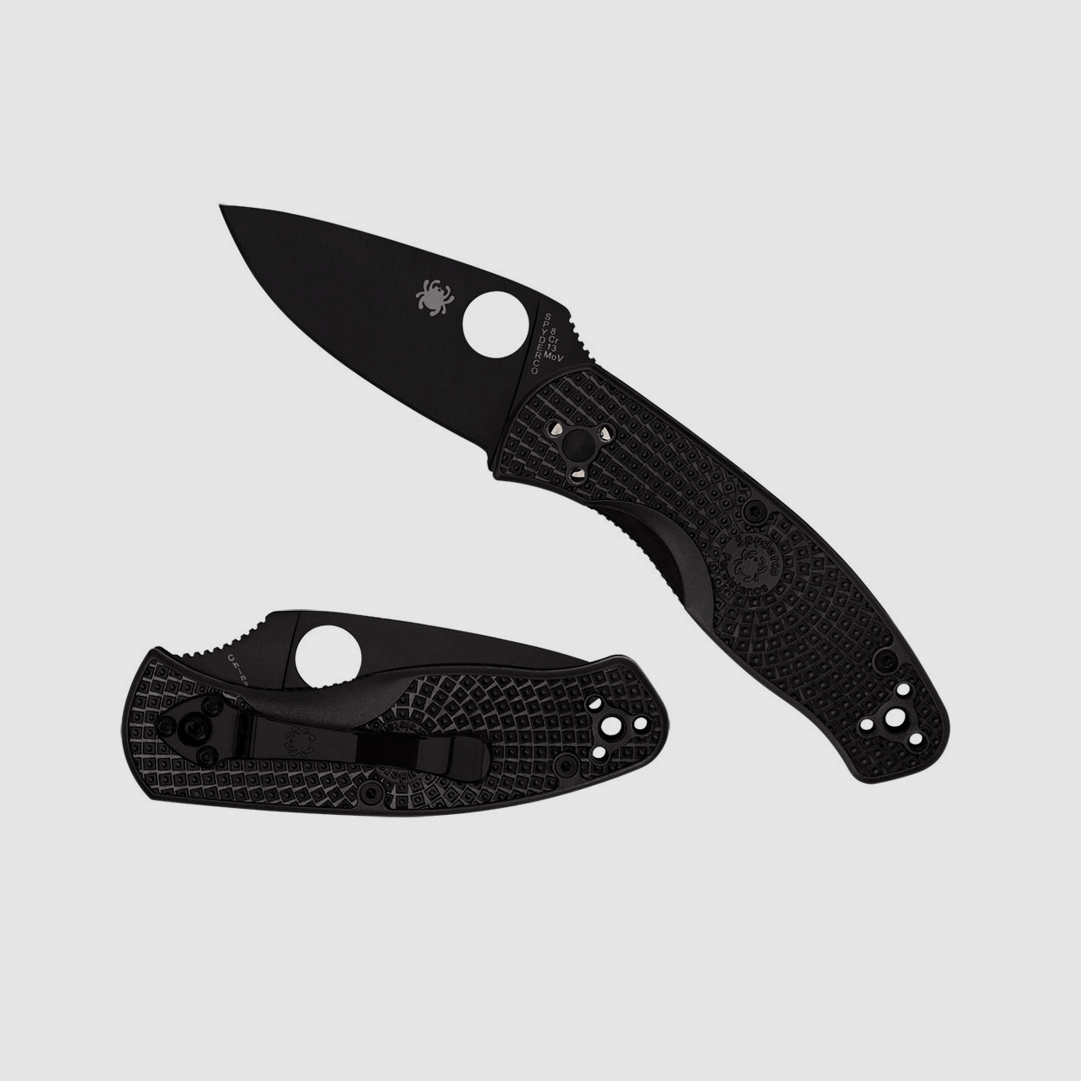 Messer – Spyderco – Persistence FRN Schwarz Klinge Plain, Bild 2 von 2