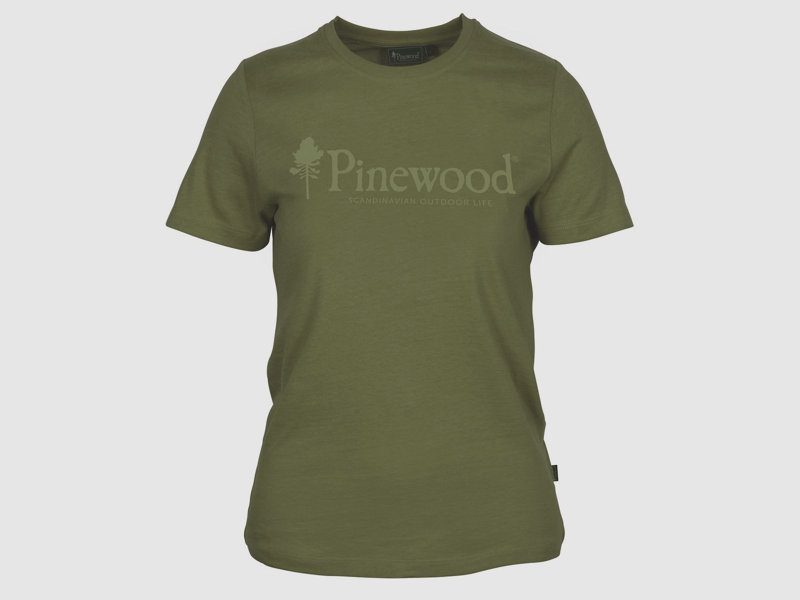 Women's T-shirt Pinewood Outdoor Life (Pine Green) - 3445, image 2 of 2