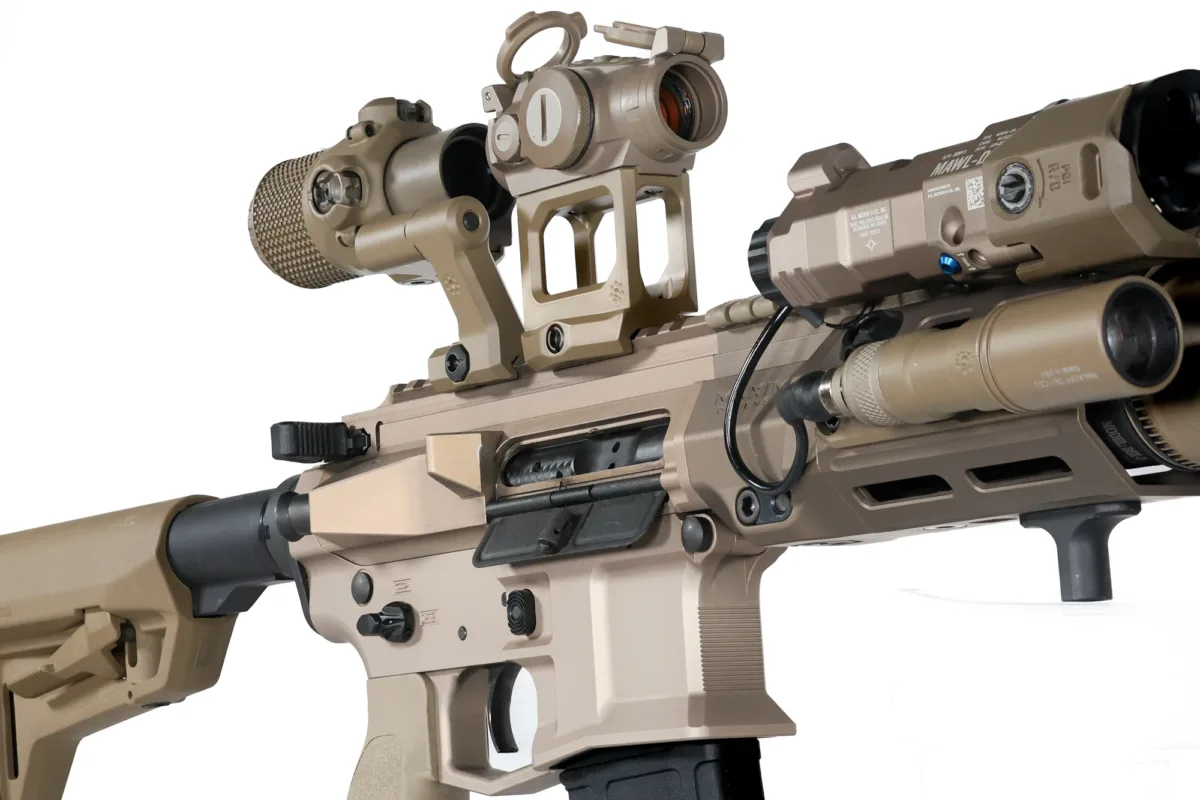 QD ARISAKA Magnifier-Montage – FDE – 2.26″ – Eotech – Rechts – FDE – Flip To Center, Bild 14 von 17