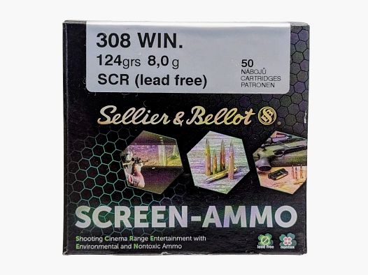 S&B .308Win Screen-Ammo SCR Zink 124 gr 50 Schuss