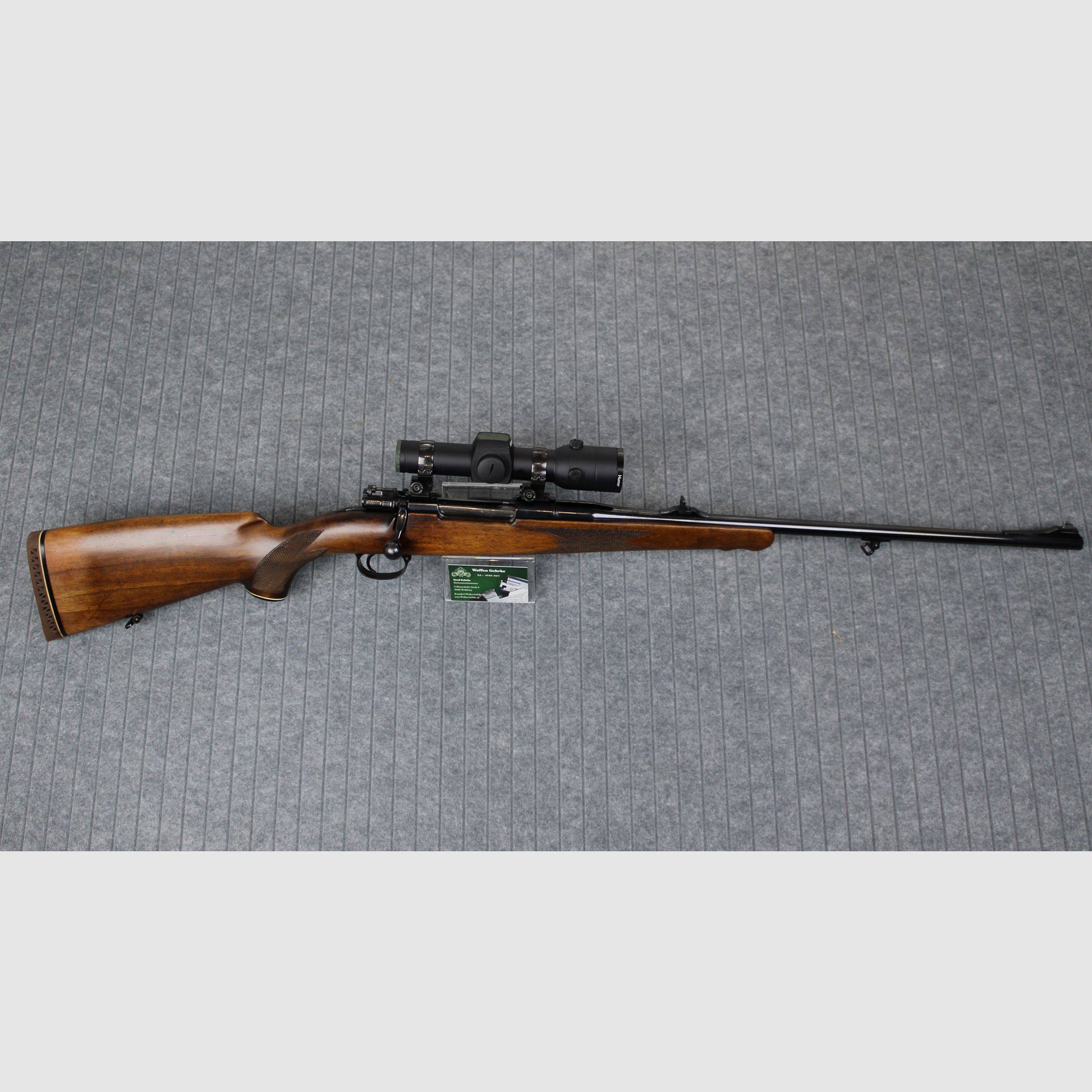 Akah 98er (Mauser) .30-06SPR. Aimpoint Hunter, Timney