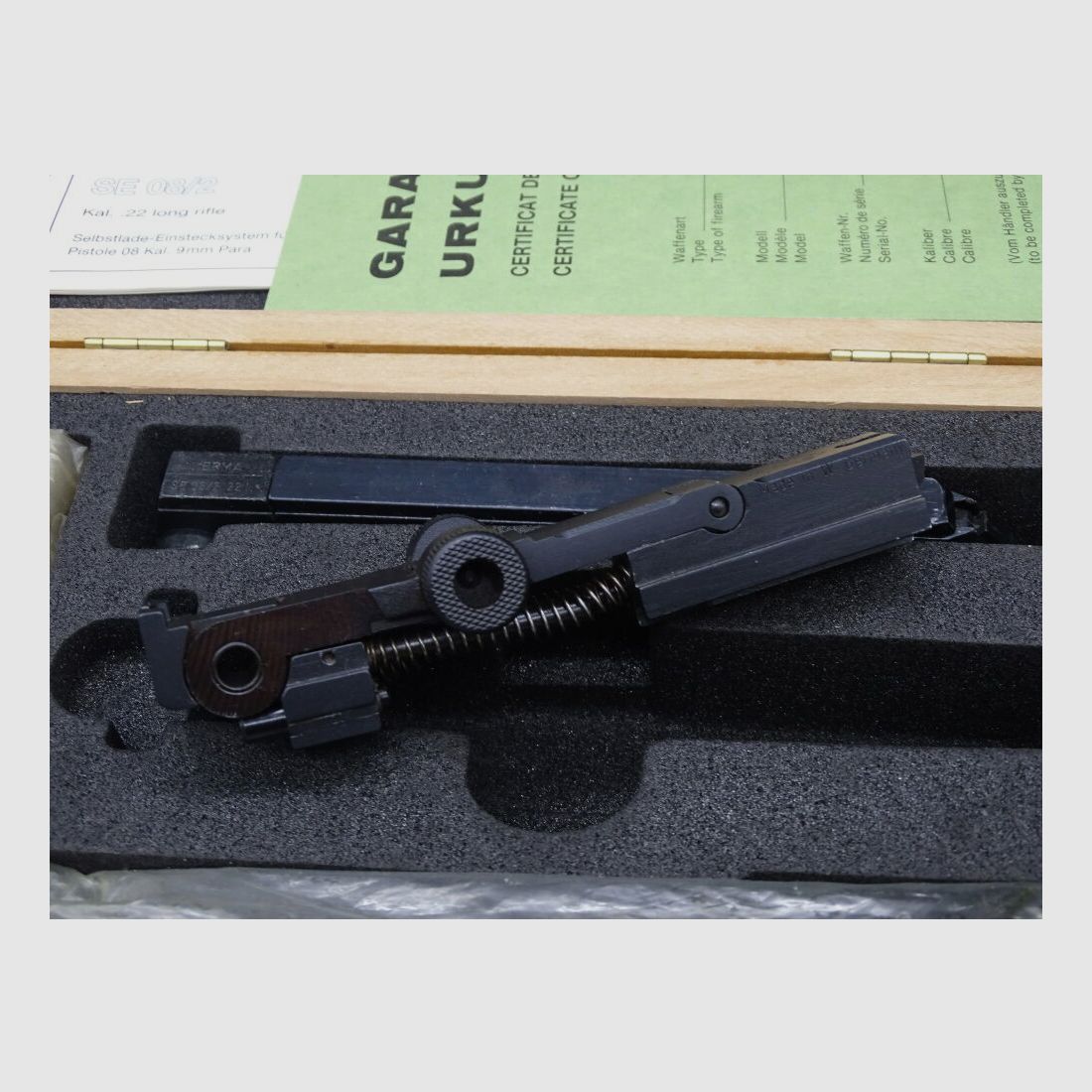 ERMA SE 08 / 2 UNGESCHOSSEN Kaliber .22lr SE08 / 2