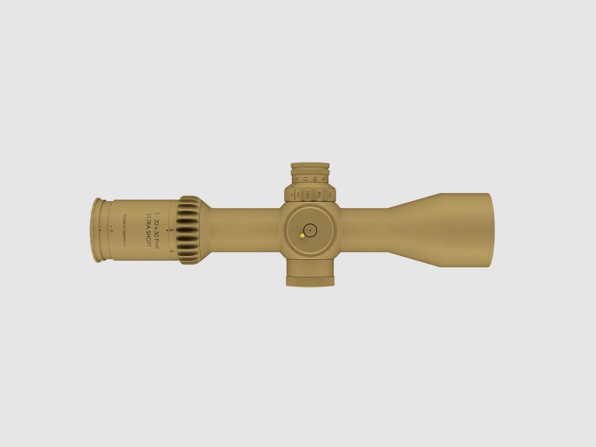 SCHMIDT U. BENDER 5-20×50 PM II Ultra Short LPI P4FL 1cm cw DT27 MTC LT / ST ZC CT RAL 8000, zdjęcie 5 z 5