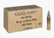 GGG .223 Rem. 55GR FMJ 50 Patronen