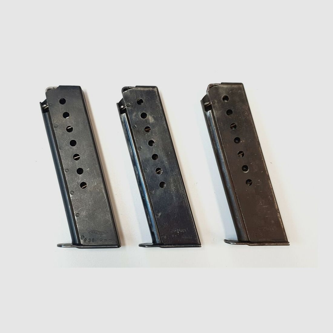 Carl Walther Waffenfabrik Ulm Magazine for Walther P38 Pistol Bundeswehr - 9mm Luger - 8 Rounds - With Arsenal Number
